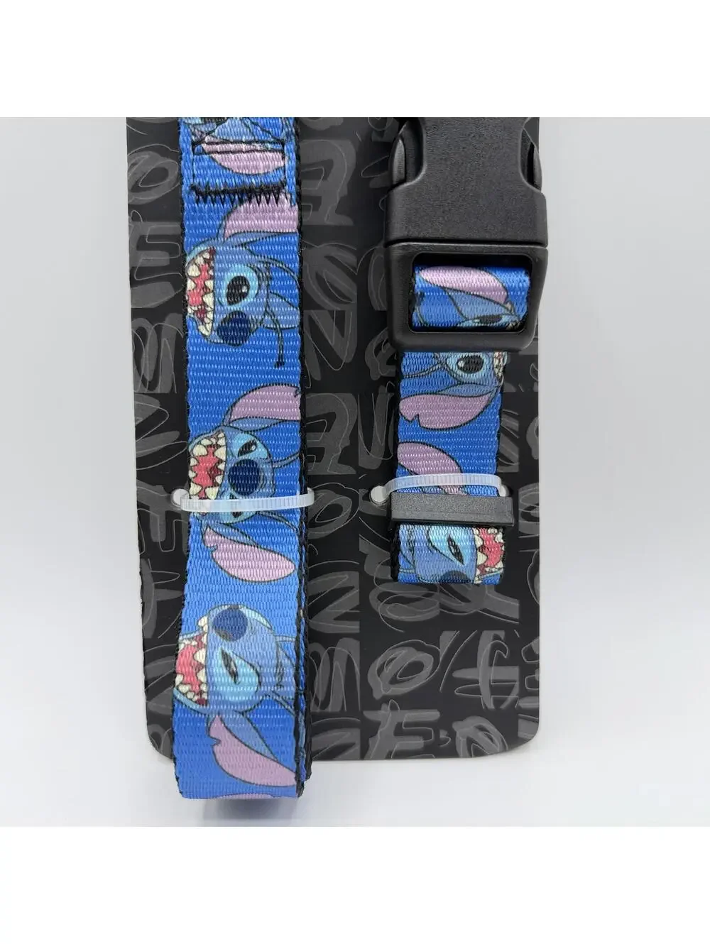 Disney Lilo and Stitch Printed Dog Leash and Plastic Clip Collar Set Blue Medium